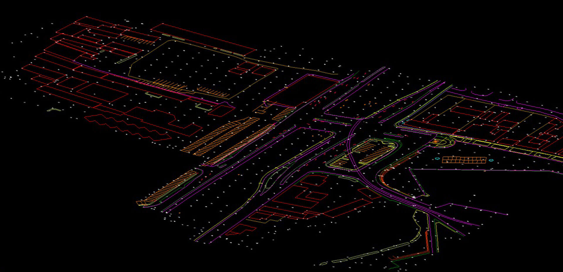 Point Cloud to Scan drafting for a land surveying project in Europe streamlines the survey process and saves 20% time.