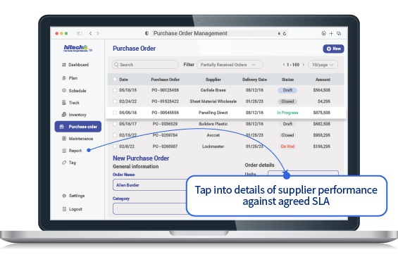 Proactively monitor and manage vendor performance