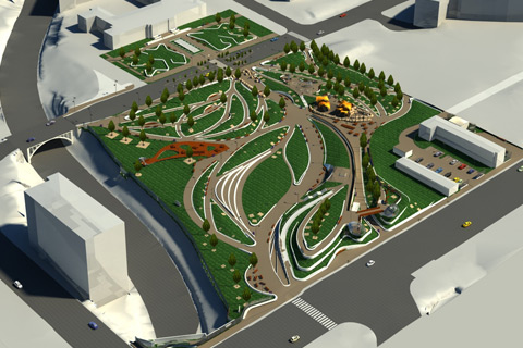 BIM Model for Public Park