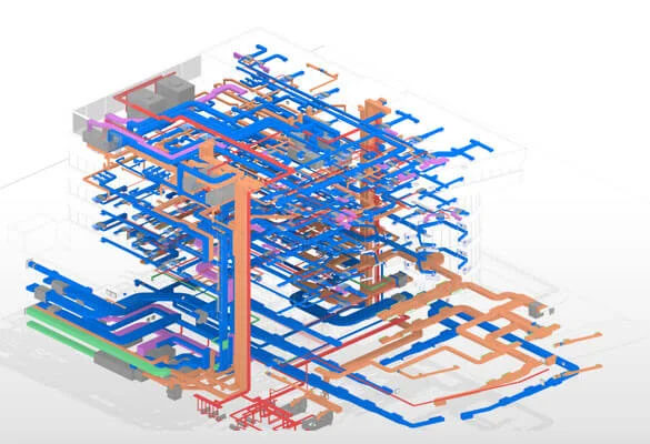 MEP BIM Model in Revit