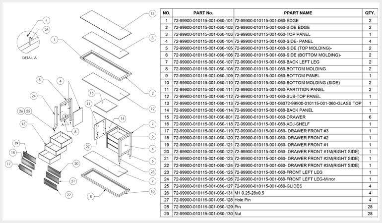 Millwork Casework Drawing