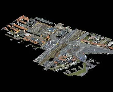 Point cloud Arial View of Project site